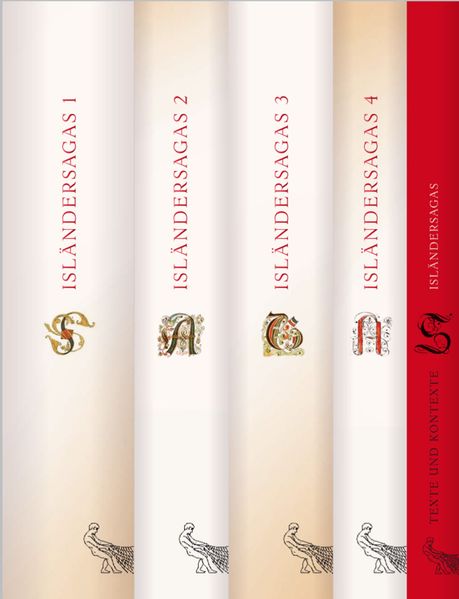 Cover: Die Isländersagas in 4 Bänden mit einem Begleitband