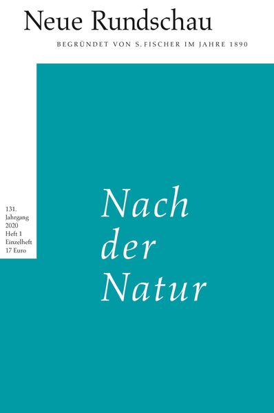 Cover: Neue Rundschau 2020/1