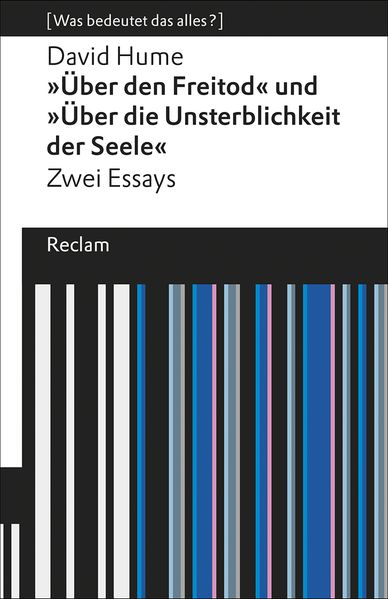 Cover: »Über den Freitod« und »Über die Unsterblichkeit der Seele«