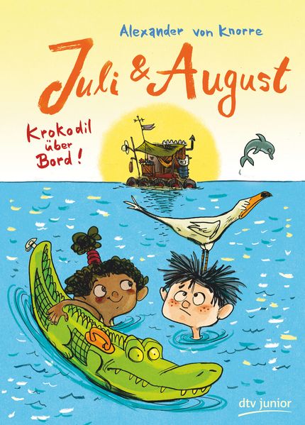 Cover: Juli und August – Krokodil über Bord