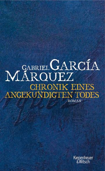 Cover: Chronik eines angekündigten Todes (Crónica de una muerte anunciada)