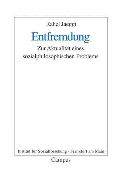 Cover: Entfremdung