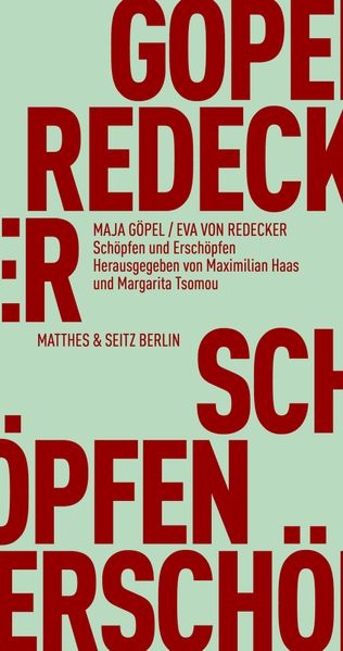 Cover: Schöpfen und Erschöpfen