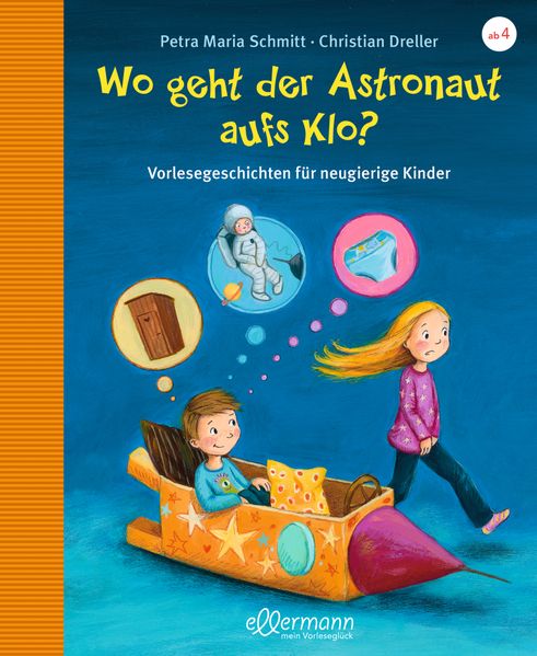 Cover: Wo geht der Astronaut aufs Klo?. Illustrationen: Heike Vogel. Ab 4 Jahre