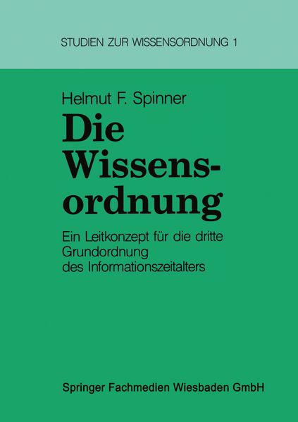 Cover: Die Wissensordnung