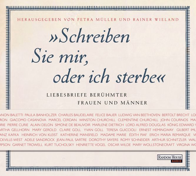 Cover: Schreiben Sie mir, oder ich sterbe