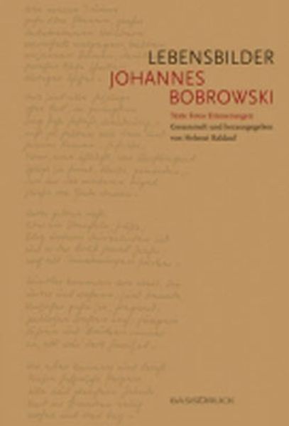 Cover: Johannes Bobrowski -  Lebensbilder