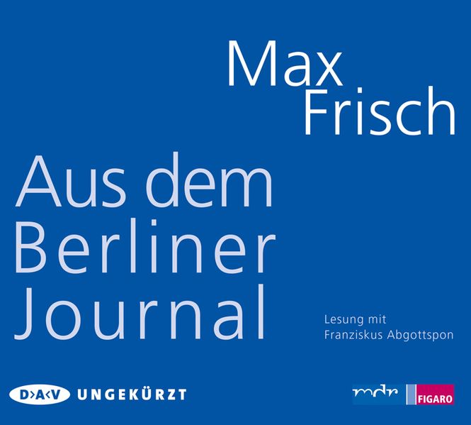 Cover: Aus dem Berliner Journal