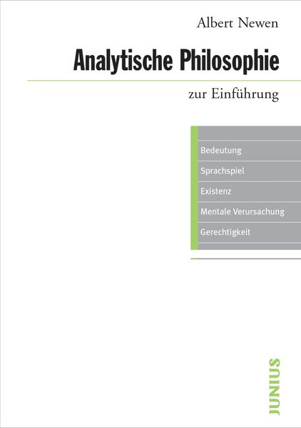 Cover: Analytische Philosophie zur Einführung