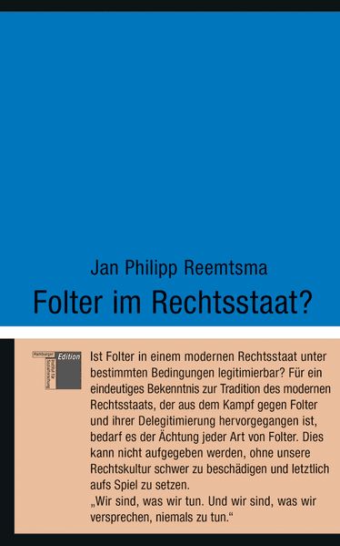 Cover: Folter im Rechtsstaat?