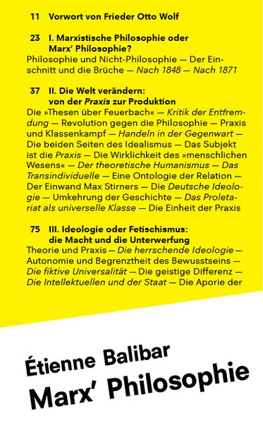 Cover: Marx’ Philosophie