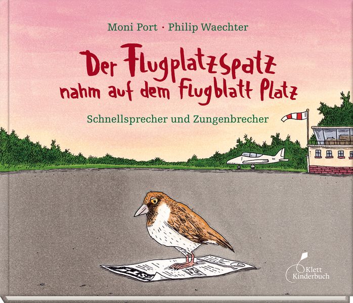 Cover: Der Flugplatzspatz nahm auf dem Flugblatt Platz