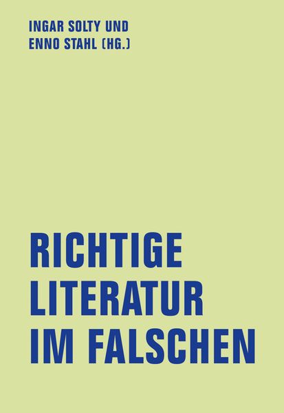 Cover: Richtige Literatur im Falschen?
