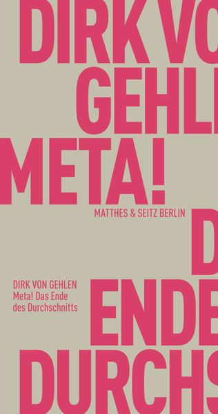 Cover: Meta! Das Ende des Durchschnitts