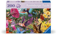 Feel Well & Puzzle - Kolibris und Schmetterlinge - Erwachsenenpuzzle mit 200 XL-Teilen und extra Bildvorlage