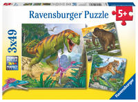 Kinderpuzzle 3x49 Teile - Herrscher der Urzeit