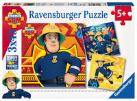 Kinderpuzzle 3x49 Teile - Feuerwehrmann Sam - Bei Gefahr Sam rufen