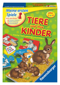 Tiere und ihre Kinder - Kinderspiel ab 2 Jahre