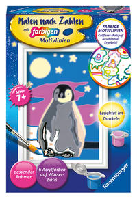 CreArt, Malen nach Zahlen Kinder - Kleiner Pinguin
