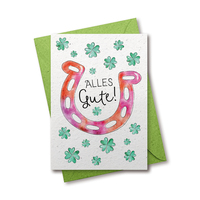 Alles Gute - Grußkarte aus Samenpapier