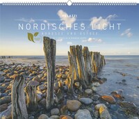 Palazzi - Nordisches Licht 2026 – Wandkalender 60×50 cm mit 12 Monatsblättern, Poster-Kalender mit Meeres- & Küstenfotografie