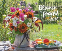 Alpha Edition - Blumenpracht 2026 – Wandkalender 52×42,5 cm mit 12 brillanten Blumenmotiven, hochwertiger Blumenkalender für Wohnzimmer, Küche & Büro, ideales Geschenk für Natur- & Gartenliebhaber