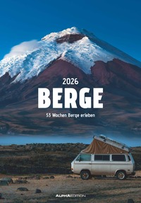 Berge - Wochenkalender mit 53 Motiven und Beschreibungen