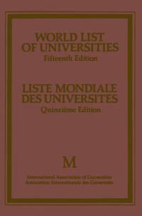 World List of Universities / Liste Mondiale des Universites
