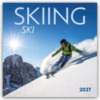 Skiing – Skifahren 2027 – 16-Monatskalender
