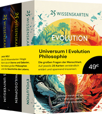 Die 25 Wissenskarten-Trilogie: Universum, Evolution, Philosophie