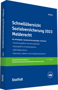 Schnellübersicht Sozialversicherung Melderecht - online