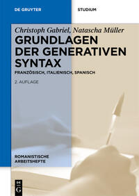 Grundlagen der generativen Syntax
