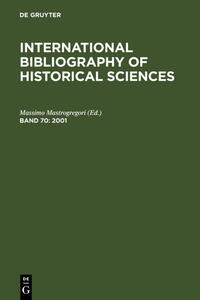 International Bibliography of Historical Sciences / 2001