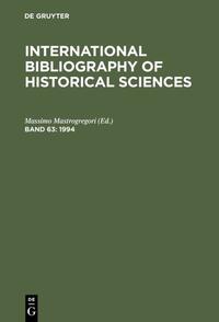 International Bibliography of Historical Sciences / 1994