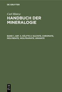 Sulfate, Chromate, Molybdate, Wolframate, Uranate