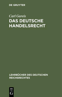 Das Deutsche Handelsrecht