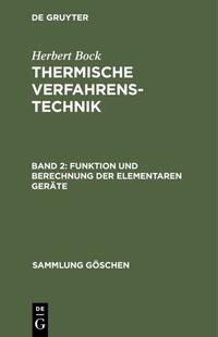 Funktion und Berechnung der elementaren Geräte