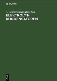 Elektrolytkondensatoren