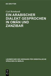 Ein Arabischer Dialekt gesprochen in Omān und Zanzibar