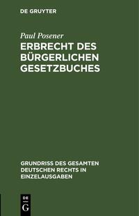 Erbrecht des Bürgerlichen Gesetzbuches