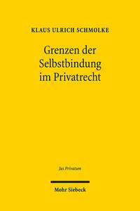 Grenzen der Selbstbindung im Privatrecht