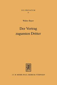 Der Vertrag zugunsten Dritter