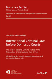Nomos eLibrary / International Criminal Law before Domestic Courts