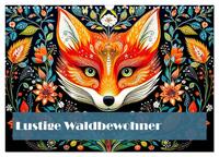 Lustige Waldtiere (Wandkalender 2025 DIN A3 quer), CALVENDO Monatskalender