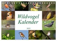 Wildvogelkalender (Tischkalender 2025 DIN A5 quer), CALVENDO Monatskalender