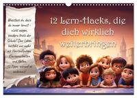 12 Lern-Hacks (Wandkalender 2025 DIN A3 quer), CALVENDO Monatskalender