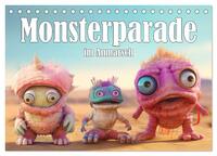 Monsterparade im Anmarsch (Tischkalender 2025 DIN A5 quer), CALVENDO Monatskalender