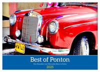 Best of Ponton - Der Klassiker von Mercedes-Benz in Kuba (Wandkalender 2025 DIN A2 quer), CALVENDO Monatskalender