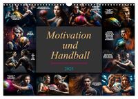 Motivation und Handball (Wandkalender 2025 DIN A3 quer), CALVENDO Monatskalender