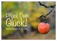 Pflück Dein Glück – Kleine Weisheiten für den Alltag (Wandkalender 2025 DIN A2 quer), CALVENDO Monatskalender